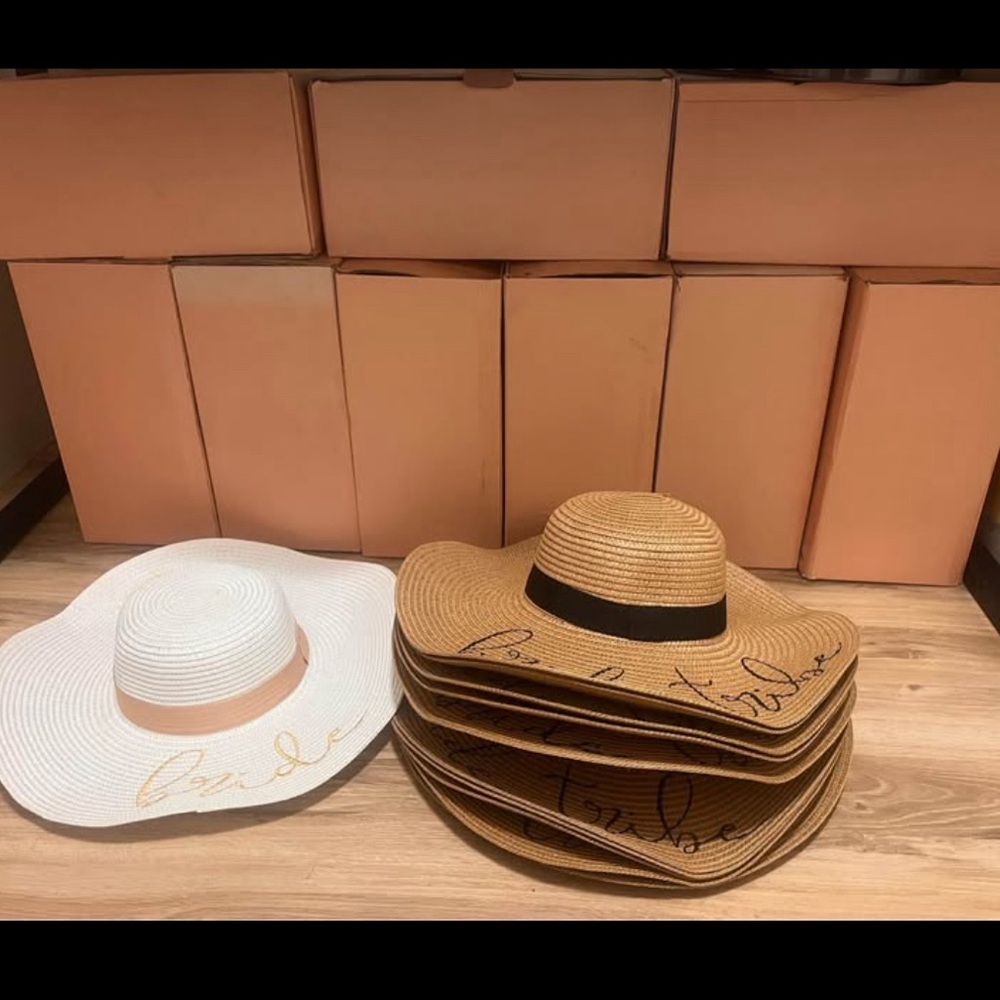 Box of bridal hats